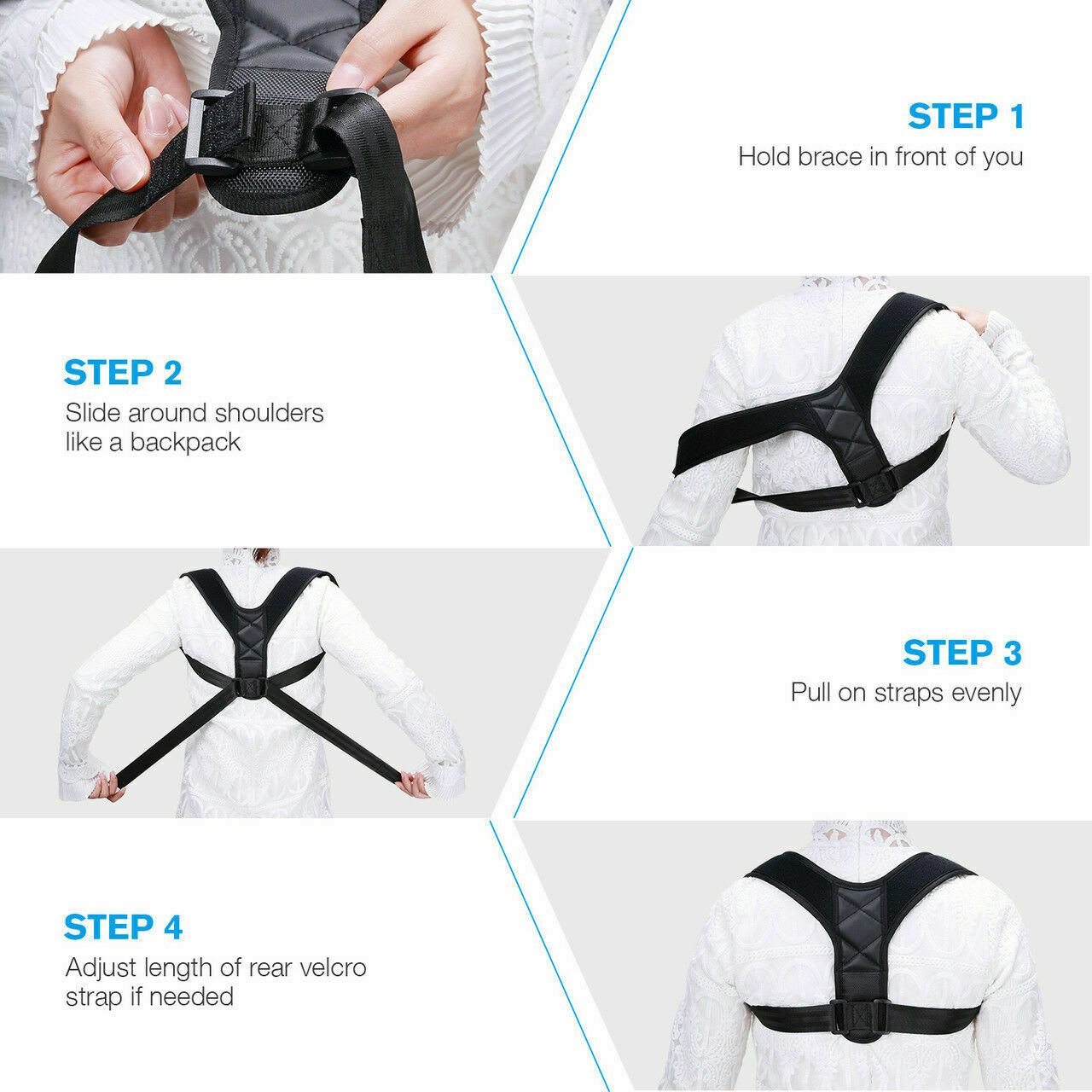 Posture Corrector Men Women Upper Back Pain