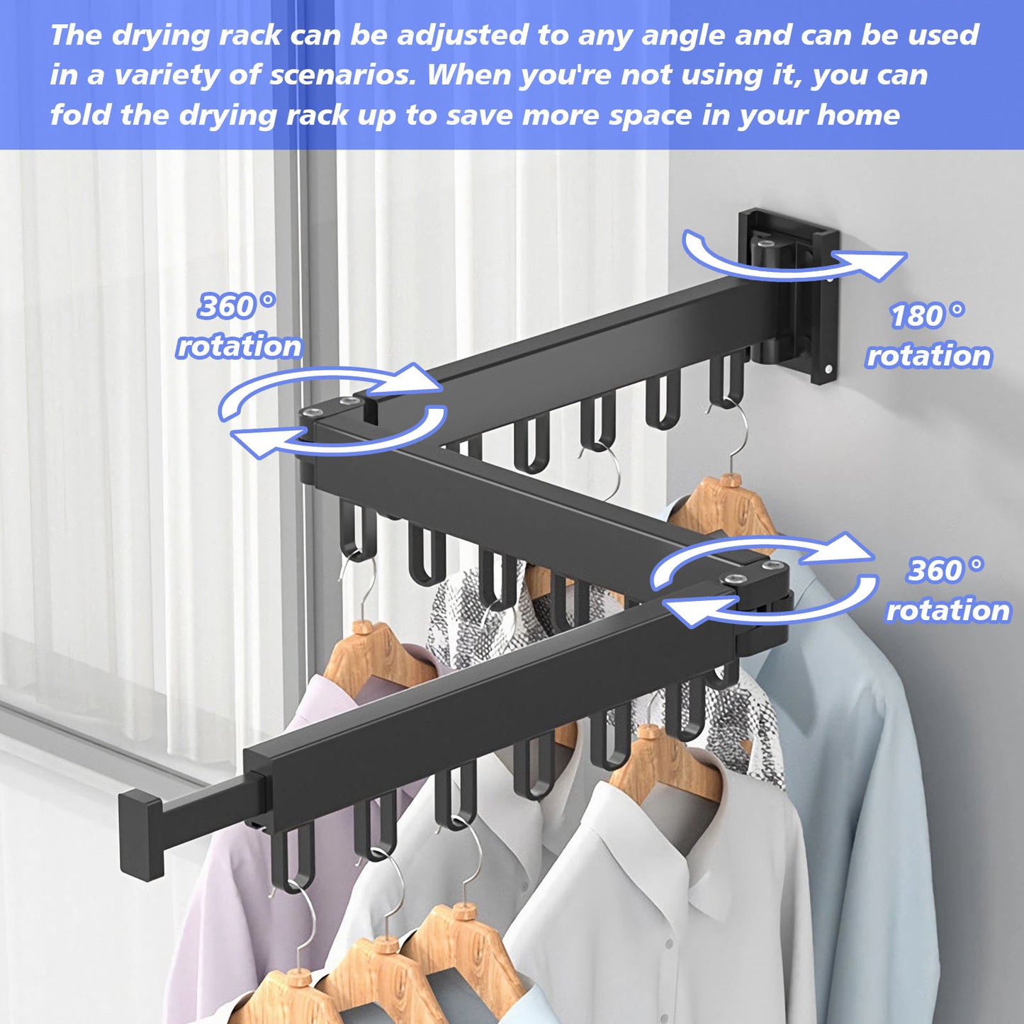 Collapsible Clothes Hanging Rack