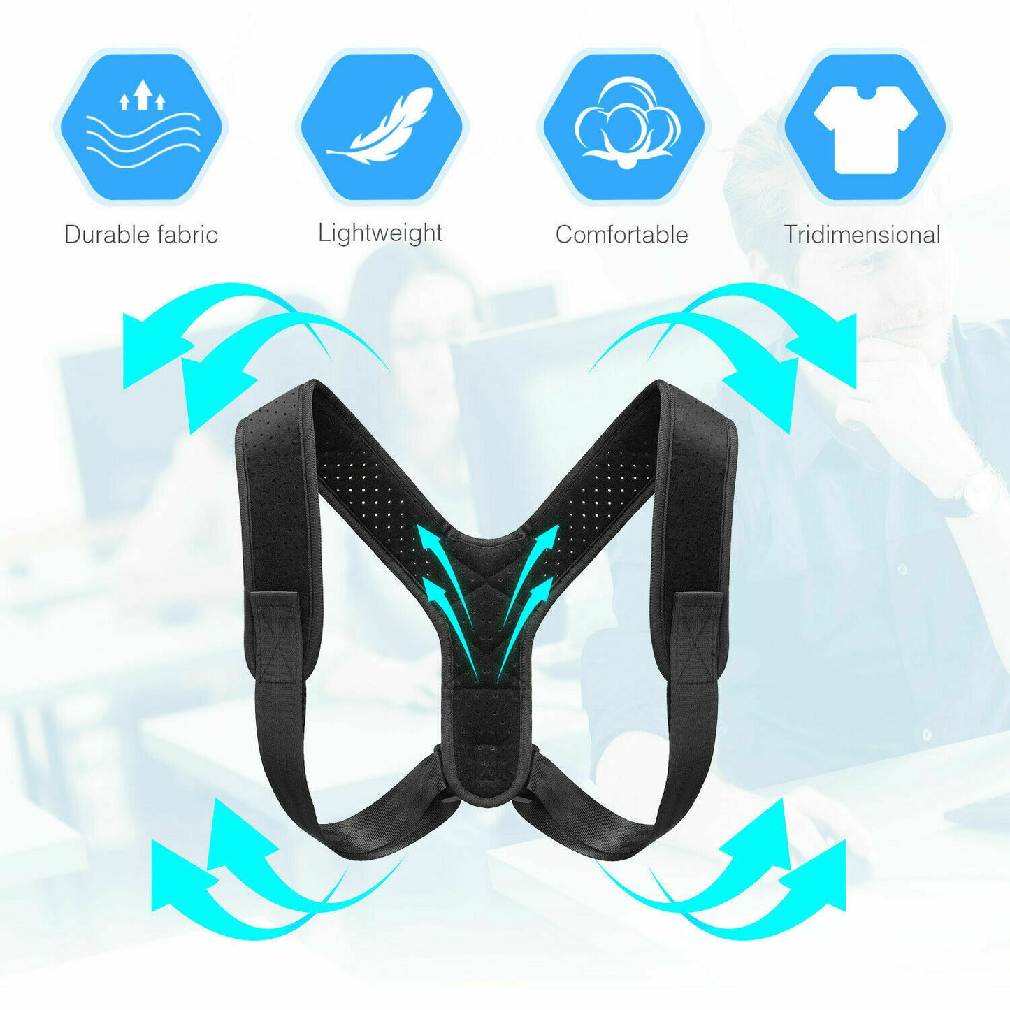 Posture Corrector Men Women Upper Back Pain