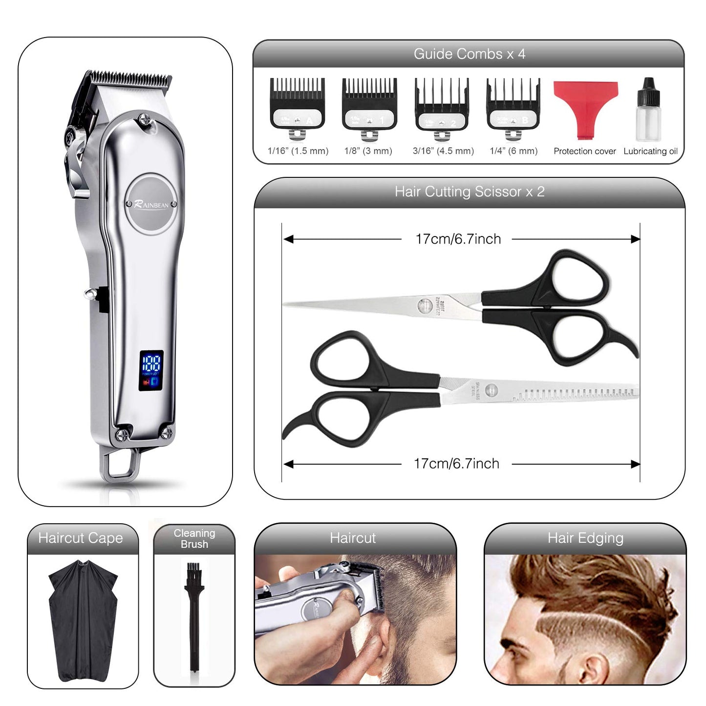 Men Hair Trimmer 3 in 1